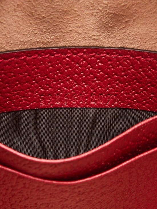 Gucci Red Leather GG Flora Coated Canvas Ophidia Round Mini Backpack Bag main image 7